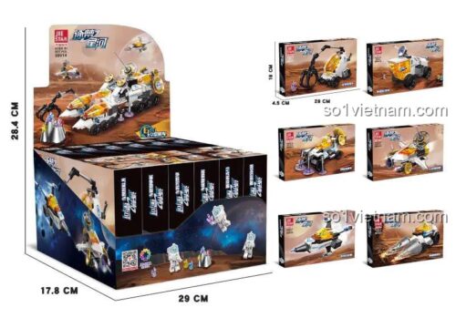 Hộp đồ chơi xếp hình JIESTAR 59014 Xe tự hành ngoài hành tinh, chất lượng cao.