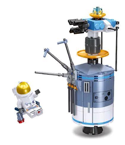 Bộ lắp ghép Tàu Thăm Dò Mặt Trăng JIESTAR 59115 với phi hành gia, đồ chơi mô hình chất lượng cao cho bé trai 6 tuổi, giá tốt.