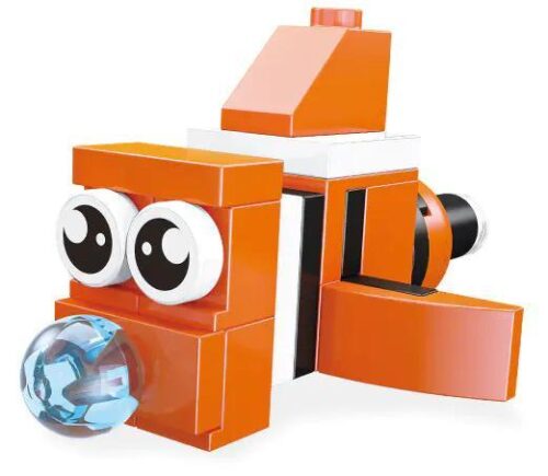 Mô hình đồ chơi xếp hình JIESTAR 59125 Cá Hề Vui Nhộn đáng yêu cho bé gái 6 tuổi, giá rẻ.