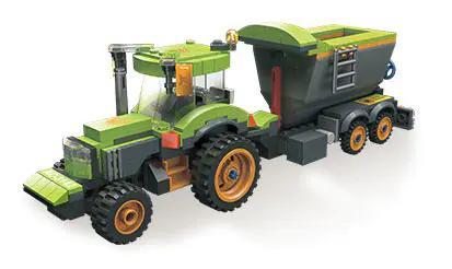 Bộ lắp ghép Máy Rải Phân Nông Nghiệp JIESTAR 59227 cho bé trai 6 tuổi, mô hình chân thực, giá tốt