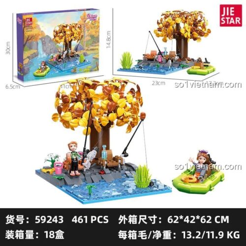 JIESTAR 59243 Bộ Lắp Ghép Câu Cá Ngoài Trời - Mô hình tổng thể
