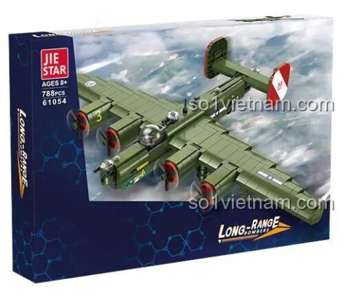 Hộp đồ chơi lắp ráp JIESTAR 61054, mô hình máy bay quân sự giá rẻ, quà tặng ý nghĩa cho bé trai 8 tuổi.