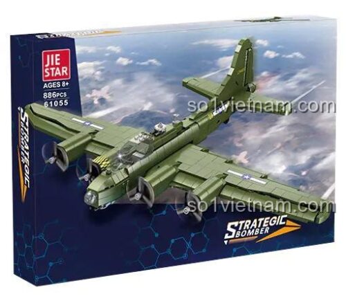 đồ chơi mô hình JIESTAR 61055 Máy bay ném bom chiến lược, chất lượng cao cho bé trai 8 tuổi, giá tốt.