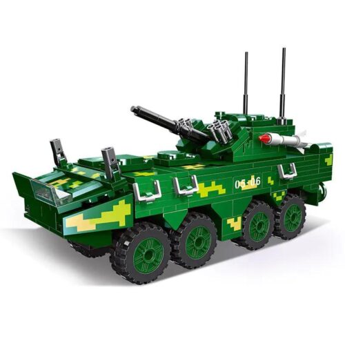 Bộ lắp ghép Xe chiến đấu bộ binh Kiểu 09 JIESTAR 61058, đồ chơi quân sự giá rẻ cho bé trai 6 tuổi.