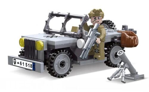 bộ lắp ghép Xe Jeep Quân Sự JIESTAR 61105 có minifigure lính, phù hợp bé trai 6 tuổi, giá tốt