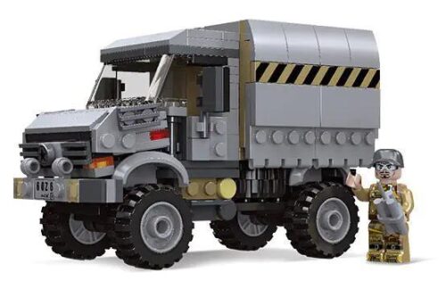 Bộ lắp ghép Xe tải quân sự Unimog Jiestar 61115 cho bé trai 6 tuổi, mô hình giá rẻ chất lượng cao.