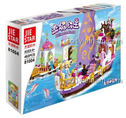 Hộp đồ chơi lắp ráp JIESTAR 81004 Công chúa Jenny, bộ xếp hình Thuyền Victoria, đồ chơi lắp ráp Du thuyền công chúa cho bé gái 6 tuổi, giá rẻ.