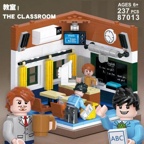 Bộ lắp ghép JIESTAR 87013 Lớp học chi tiết, đồ chơi lắp ráp Lớp học cho bé trai bé gái 6 tuổi, giá tốt