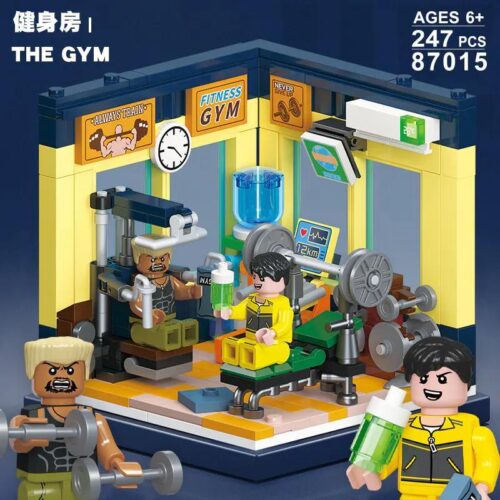 Bộ đồ chơi JIESTAR 87015 Phòng Tập Gym cho bé trai 6 tuổi, mô hình phòng gym chi tiết, giá tốt