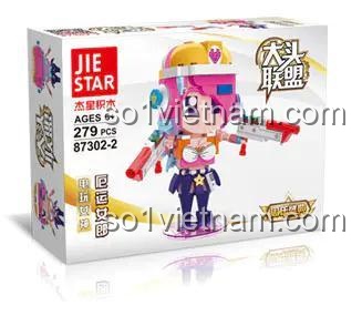Hộp bộ lắp ghép JIESTAR 87302-2 Nữ Thần Điện Tử Miss Fortune, JIESTAR 87302-2 Figure Miss Fortune giá rẻ cho con gái 6 tuổi