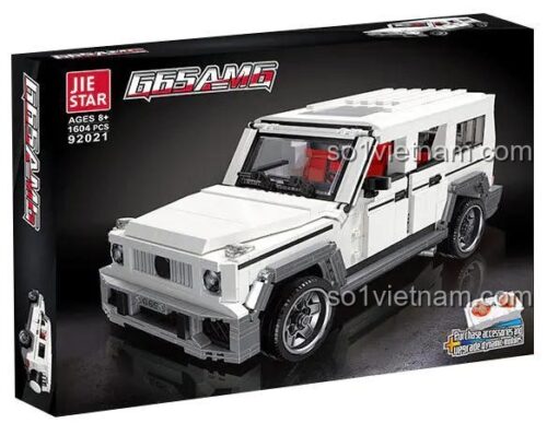 Hộp bộ đồ chơi JIESTAR 92021 Xe địa hình Mercedes-Benz G63, có điều khiển từ xa, giá rẻ cho bé trai 8 tuổi