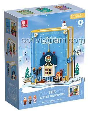 hộp bộ lắp ghép Mô hình sách Cô Bé Bán Diêm JIESTAR JJ9053, 798 mảnh ghép, đồ chơi xếp hình cho bé gái 6 tuổi, giá tiết kiệm