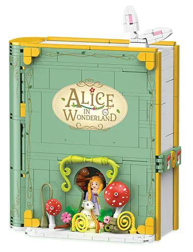Bộ lắp ghép JIESTAR JJ9056 Sách truyện Alice ở xứ sở thần tiên, mô hình sách pop-up độc đáo cho bé gái 6 tuổi, giá tốt.