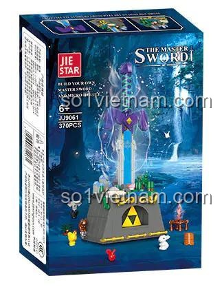 Hộp bộ xếp hình Kiếm Zelda JIESTAR JJ9061, mô hình Kiếm Thần Zelda giá rẻ đáng tiền cho bé trai 6 tuổi