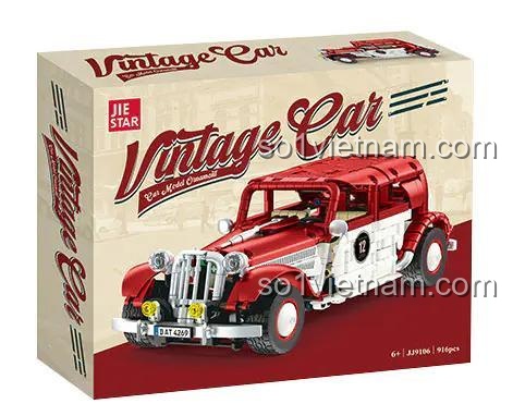 Hộp đựng Bộ đồ chơi Xe Cổ Điển Vintage Car JIESTAR JJ9106