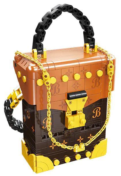 Túi xách lắp ráp JIESTAR JJ9111, mô hình túi xách thời trang cao cấp, đồ chơi lắp ghép cho bé gái 6 tuổi, 590 chi tiết