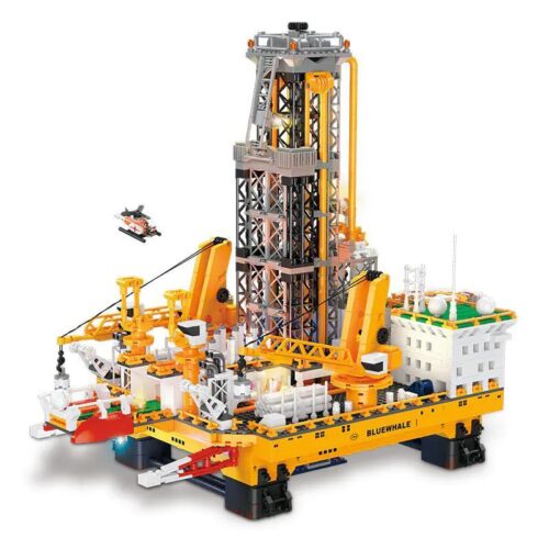 Bộ lắp ghép Giàn Khoan Dầu Khí Biển JIESTAR JJ9135, đồ chơi mô hình kỹ thuật cho bé trai 8 tuổi, giá tốt.
