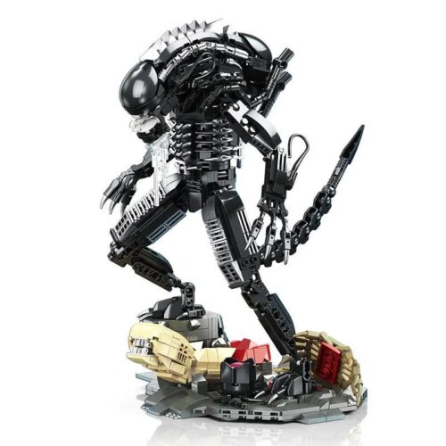 Bộ lắp ghép Quái vật Xenomorph JIESTAR JJ9154, mô hình cao 27.7cm dành cho bé trai 6 tuổi, giá rẻ.