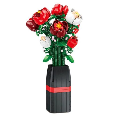 Mô hình bó hoa hồng lắp ghép JIESTAR JJ9212