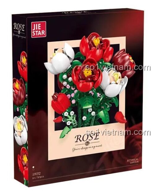 Hộp sản phẩm bó hoa hồng lắp ghép JIESTAR JJ9212