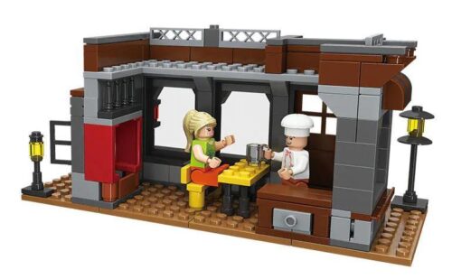 Bộ lắp ghép JIESTAR 20536 Quán Cà Phê với 2 minifigures, 290 chi tiết, phù hợp cho bé 6 tuổi