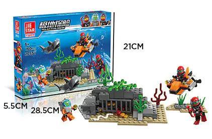 Hộp bộ đồ chơi lắp ghép JIESTAR 20551 Đội Thăm Dò Biển Sâu