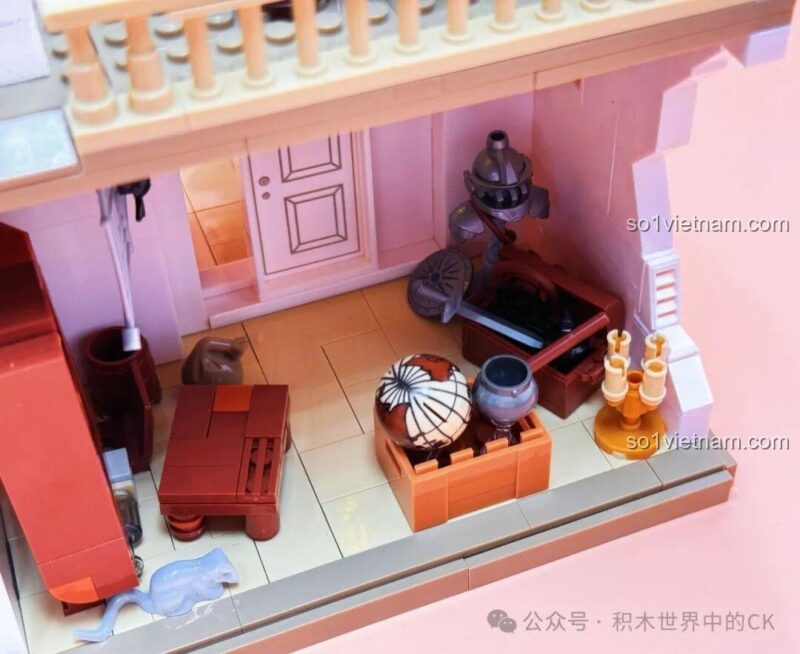 Mô hình lắp ghép JIESTAR 57015 Thư viện Châu Âu - đèn chùm
