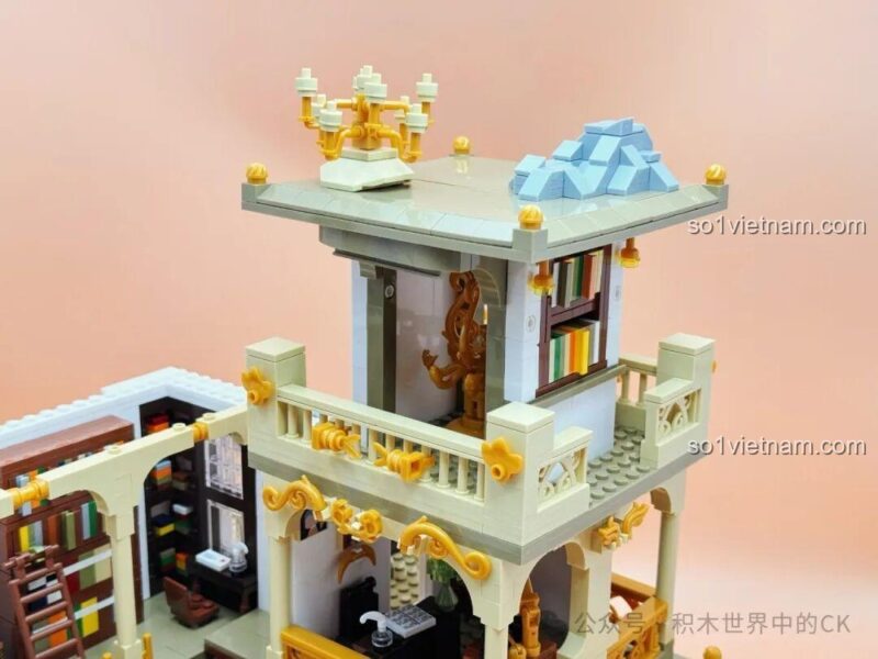 Mô hình lắp ghép JIESTAR 57015 Thư viện Châu Âu - ống nghe