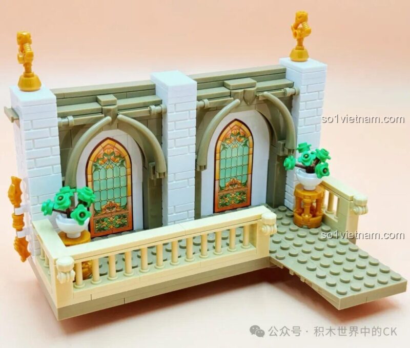 Mô hình lắp ghép JIESTAR 57015 Thư viện Châu Âu - quả địa cầu