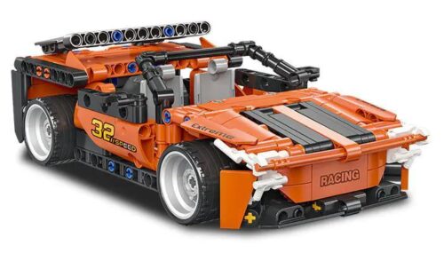 Mô hình xe Polestar 6 JIESTAR 58137 màu cam, đồ chơi lắp ghép xe thể thao cho bé trai 6 tuổi, có chi tiết mui trần độc đáo, giá tốt