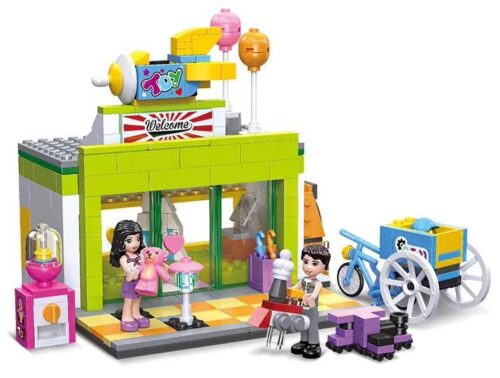 JIESTAR 59245 Cửa hàng Đồ chơi Vui vẻ Bộ lắp ghép 338 Mảnh cho bé gái 6 tuổi