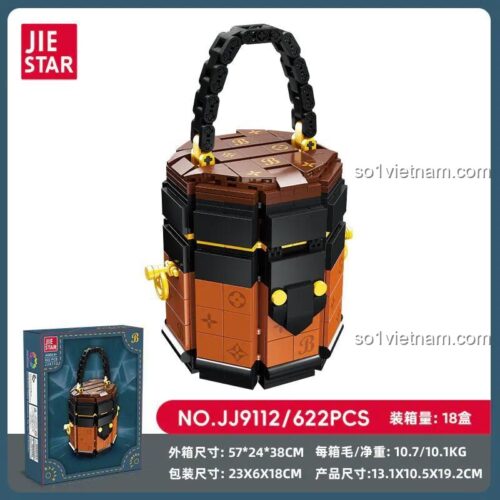 Hộp sản phẩm Túi Xách JIESTAR JJ9112 bộ đồ chơi lắp ghép mini block 622 chi tiết