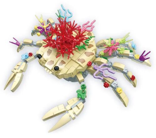 JIESTAR JJ9153 Bộ Lắp Ghép Tôm Hùm Trang Trí, Mô hình Tôm Hùm Biển Sống Động, 441 Mảnh, Độ tuổi 6+, Đồ chơi Sáng tạo