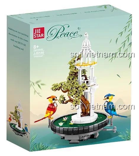 Hộp sản phẩm JIESTAR JJ9156 Vũ Điệu Chim Hót - Bộ lắp ghép mô hình nghệ thuật, đồ chơi sáng tạo cho bé gái 8 tuổi
