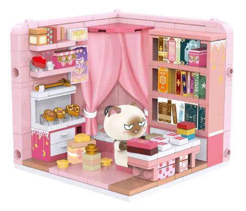 Bộ lắp ghép 积乎inbrixx 885006 Nếu Lịch Sử Là Một Đàn Mèo Phòng Bánh Kếp, Căn phòng Ngọt Ngào, Chính Hãng, 247 Mảnh, Độ tuổi 6+