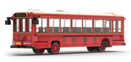 Bộ lắp ghép Xe Buýt Tham Quan Bắc Kinh Tuyến 1 'Dangdang' Jingwei Shidai 003-23A, mô hình xe buýt cổ điển tỉ lệ 1:40, 348 chi tiết, món quà giá tốt cho bé trai 6 tuổi phát triển tư duy.