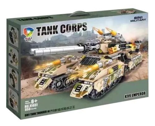 Bộ đồ chơi xe tăng K99 Emperor JIQILE 41053, xe tăng quân sự, xe tăng chiến đấu, 950 chi tiết, lắp ráp 8 mẫu, phù hợp cho bé trai 6 tuổi
