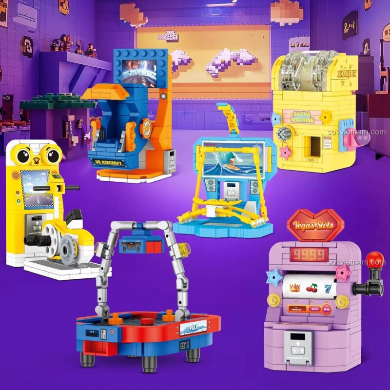 Tổng thể bộ lắp ghép máy game hiện đại JMBricklayer 20127
