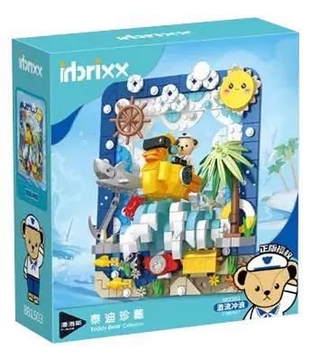 Bộ lắp ghép Jubao 881503 Gấu Teddy lướt sóng, Mô hình 3D khung ảnh, phù hợp cho bé gái 6 tuổi, giá tốt