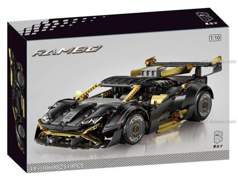 Hộp sản phẩm K Box 10600 Lamborghini Huracán STO, đồ chơi mô hình K Box chất lượng cao cho bé trai 14 tuổi