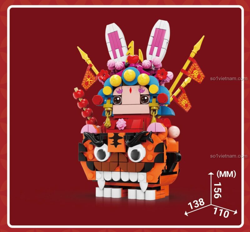 Bộ lắp ghép Thỏ Nhi Gia Kaido KD99005-1 và KD99005-2, đồ chơi mô hình Thỏ thần may mắn, Thỏ Nhi Gia Kaido, Thỏ thần may mắn KD99005-1, Linh vật Thỏ KD990051, bộ lắp ghép Thỏ Phúc Vận Kaido, đồ chơi mô hình Thỏ Quốc Triều KD99005-1, bộ xếp hình Kaido KD990051, Kaido KD99005-1, Mô hình Thỏ Nhi Gia KD99005, đồ chơi mô hình Thỏ thần Trung Quốc, bộ lắp ghép 99005, Thỏ Nhi Gia 9005, mô hình Thỏ Nhi Gia Phúc Vận Quốc Triều, phong cách Quốc Triều, cho bé 8 tuổi, giá tốt