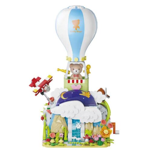 Mô hình Khinh khí cầu Gấu Teddy Phiêu lưu Mộng mơ Kaido KD99015 có nhạc và đèn