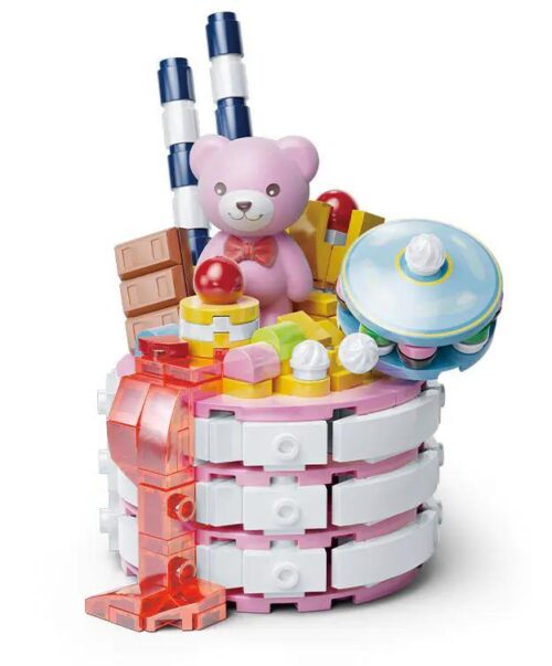 bộ đồ chơi Bánh Kem Gấu Teddy Kaido KD99030, mô hình bánh kem phô mai muối biển dễ thương cho bé gái 8 tuổi, giá tốt