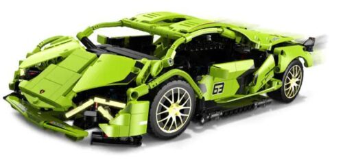 Mô hình xe Lamborghini Lightning điều khiển từ xa KAIYU K96122, bộ lắp ghép xe đua Technic cho bé trai 12 tuổi, giá tốt