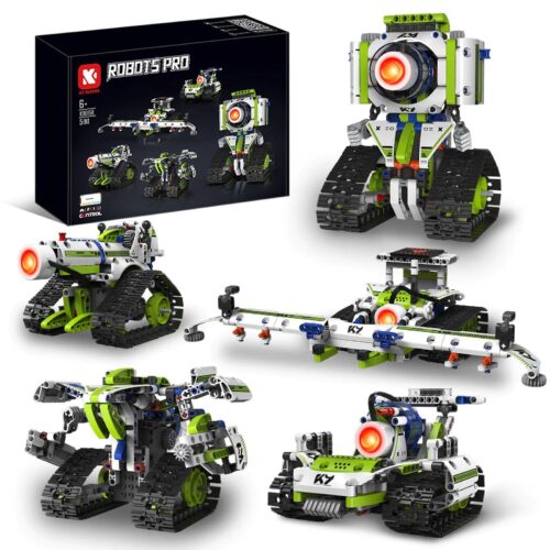 Bộ lắp ghép Robot Camera Biến Hình KAIYU K96158 5 trong 1, đồ chơi mô hình Robot Biến Hình 5 Trong 1 cho bé trai 6 tuổi, giá tốt, có đèn LED và điều khiển từ xa.