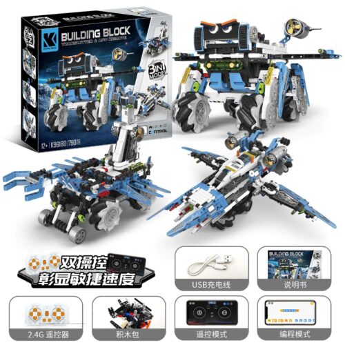 Bộ lắp ghép KAIYU K96180 Cỗ Máy Cơ Khí Liên Hành Tinh 790 mảnh, đồ chơi mô hình robot điều khiển từ xa cho bé trai 12 tuổi