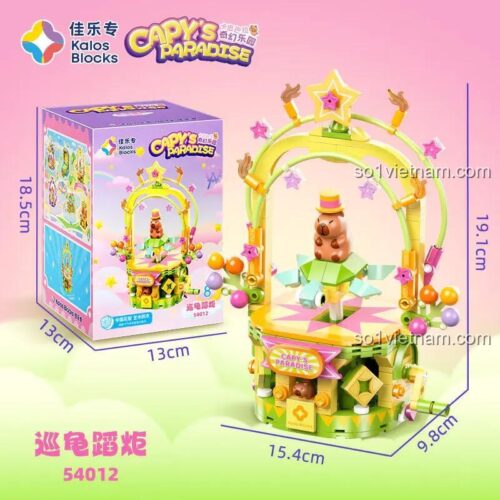 Hộp sản phẩm và mô hình Vòng Quay Cầu Trượt Của Capy Kalos Blocks 54012