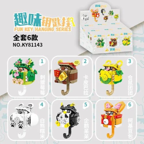 bộ lắp ghép Móc khóa hình thú KAZI 81143, 6 mẫu thú cưng đáng yêu, phù hợp bé gái 8 tuổi, giá tốt