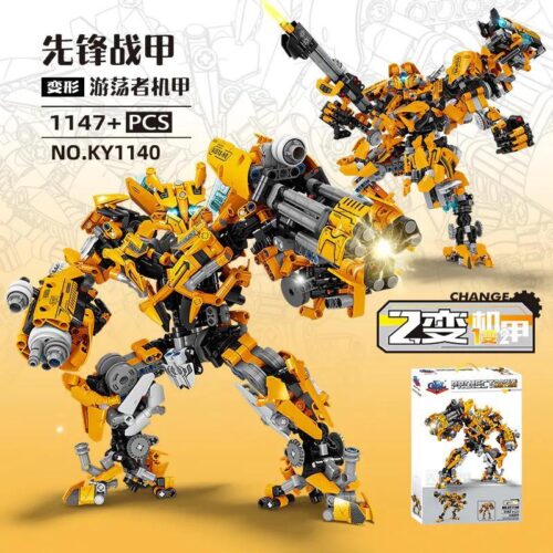 Robot biến hình KAZI KY1140 Chiến Giáp Tiên Phong - Robot Du Ngoạn, đồ chơi mô hình robot chiến đấu, 1147 chi tiết, phù hợp cho bé trai 8 tuổi
