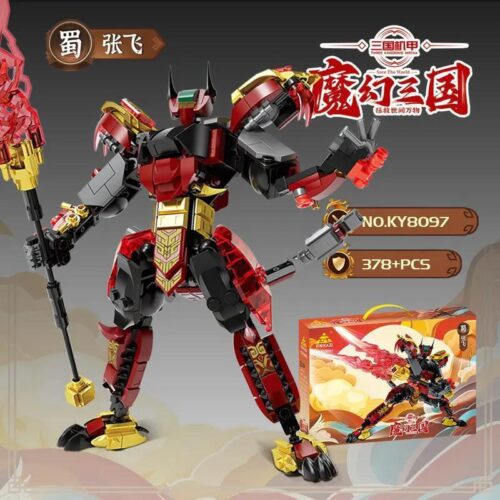 Bộ đồ chơi Tam Quốc Cơ Giáp: Trương Phi KAZI KY8097, Robot Trương Phi, 378 chi tiết, phù hợp cho bé trai 6 tuổi